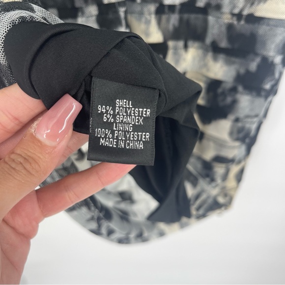 Adrianna Papel Tier Printed Midi Dress Size 8 - Picture 6 of 7